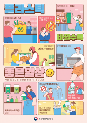 플라스틱 줄이기 범국민 캠페인 시작…일회용컵 하루 1개 줄이면 폐플라스틱 10% 감량